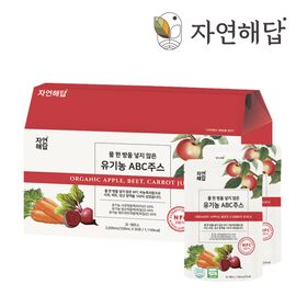 JAYEONHEADAB Premium Organic NFC Cold Pressed Apple Beet Carrot Juice Cleanse Extract 100% 30 Packs _ Made in Korea